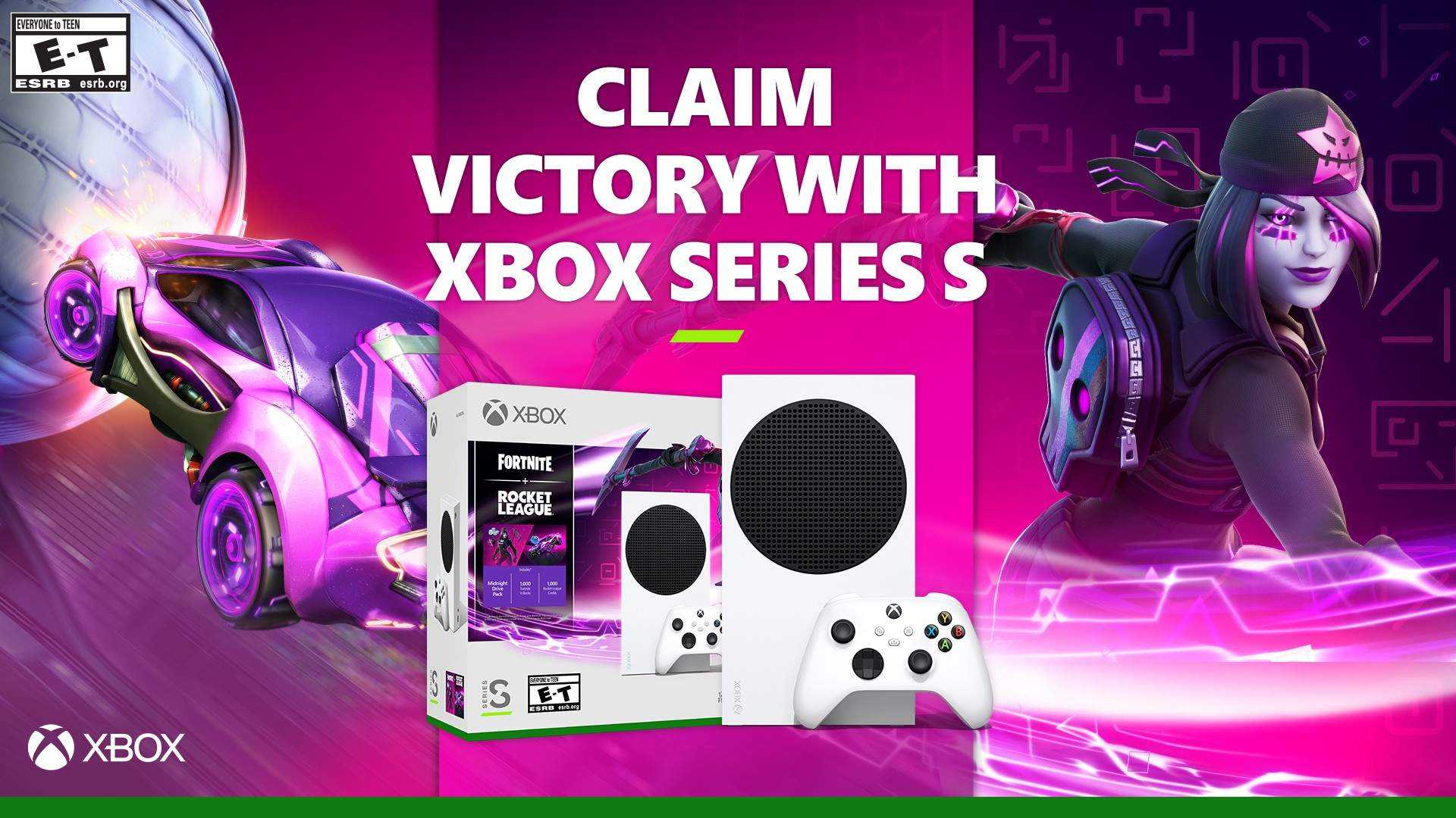 Hazte con el Bundle de Xbox Series S con Fortnite y Rocket League al