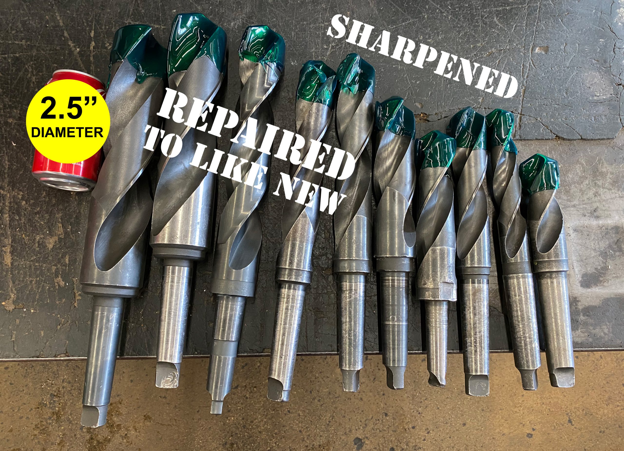 We Can Sharpen Big Drill Bits General Cutting Tools