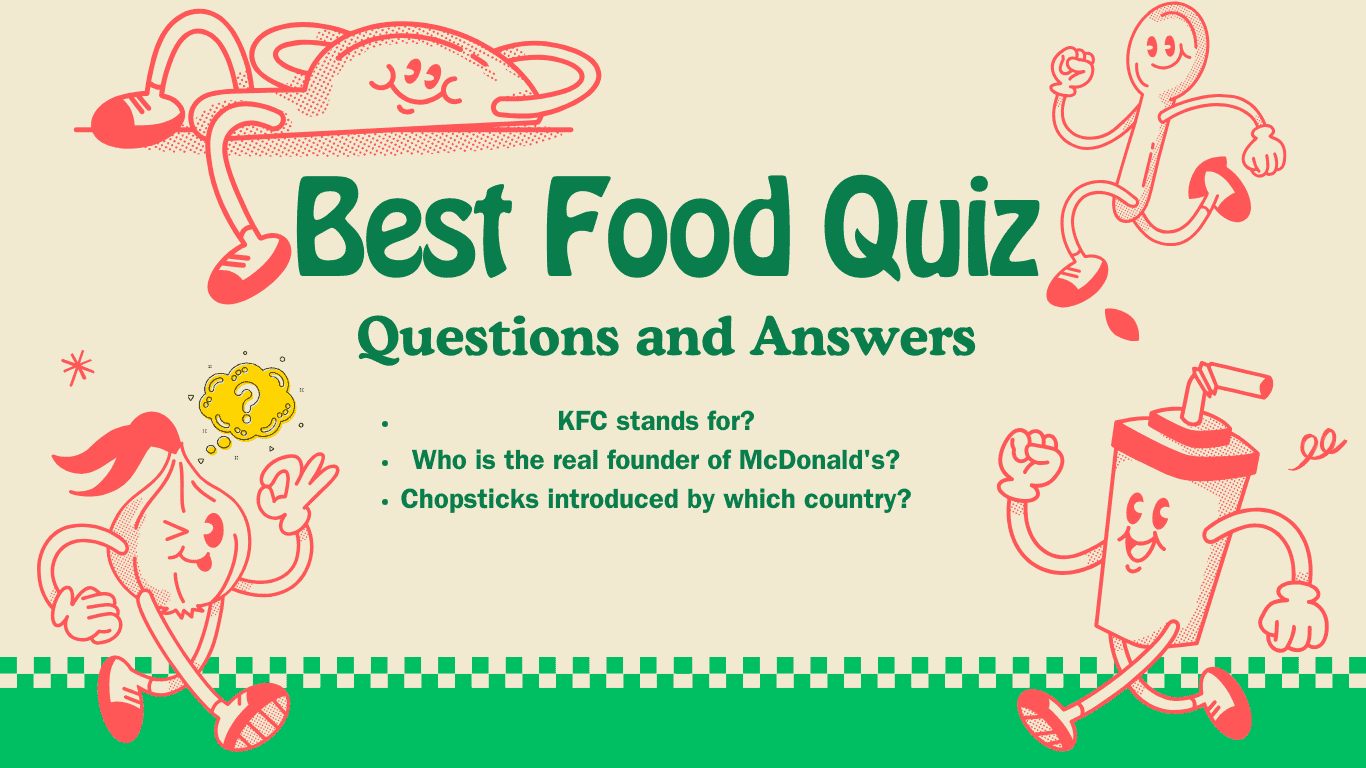 Best 100 Food Quiz Questions and Answers for Trivia Lovers