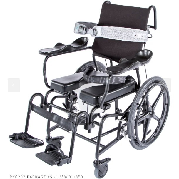 ActiveAid 285 Rehab Shower / Commode Chair Tilt General Medtech