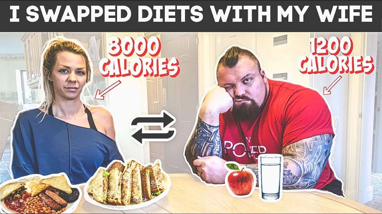 Strongman Eddie Hall Swaps 8,000 Calorie Diet With His Wife For A Day