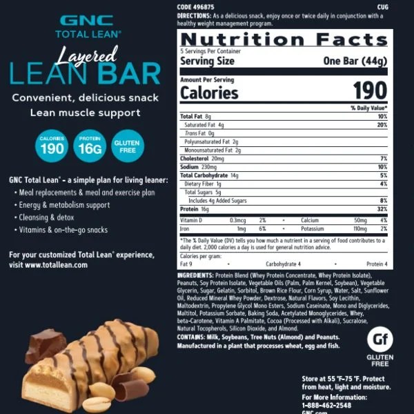 GNC Total Lean Layered Protein Bar Review