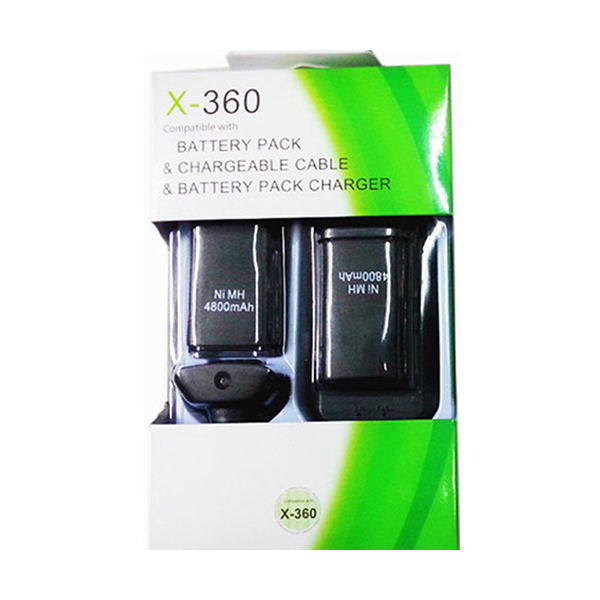 New High 5 in 1 charging kit For xbox 360 Battery 4800mAh Rechargeable Battery Pack Charger