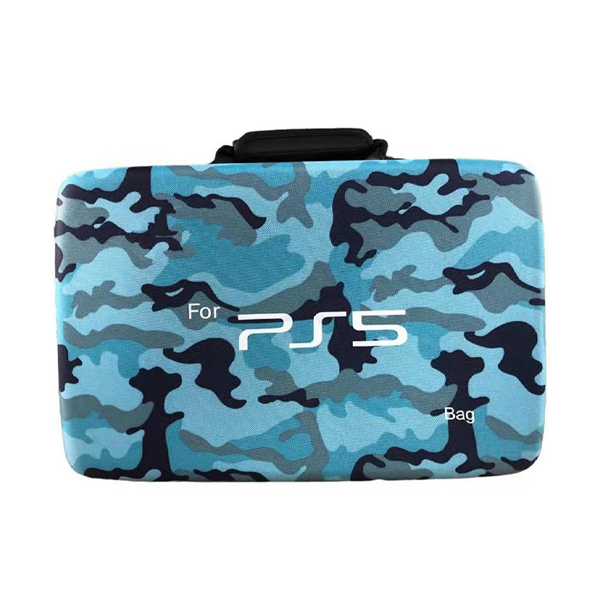 PlayStation 5 Carrying Case bag (Blue Camouflage) The Game Shop