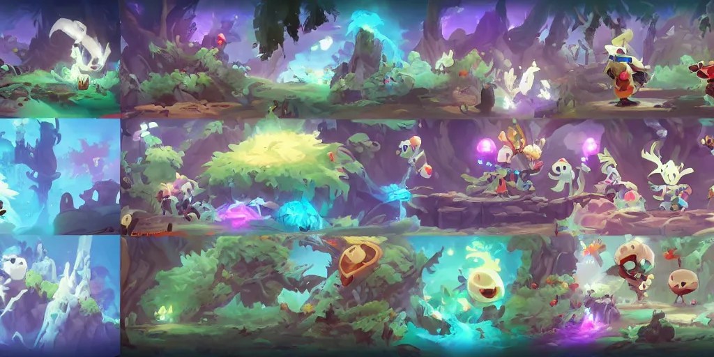 KREA HD spritesheet game assets ,Ori and the blind forest, SOTN