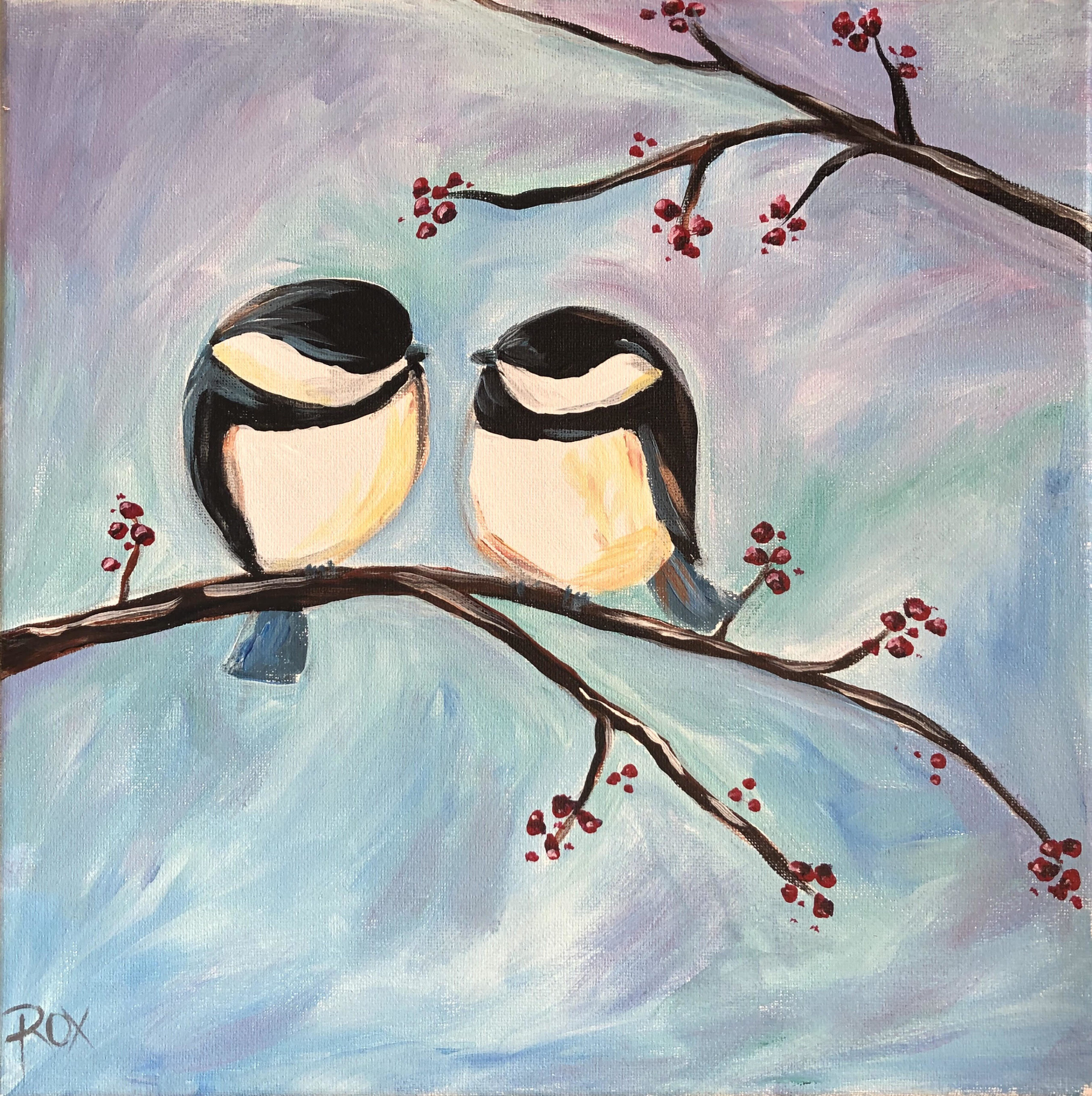 Chickadee ZOOM Paint and Sip With Supply Kit Generations Boutique