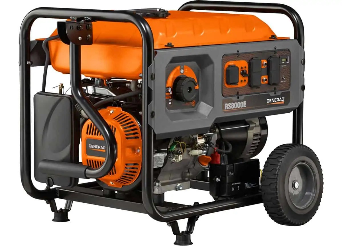 Generac 7951 RS8000E 8000/10000W Portable Generator User Review & Specs