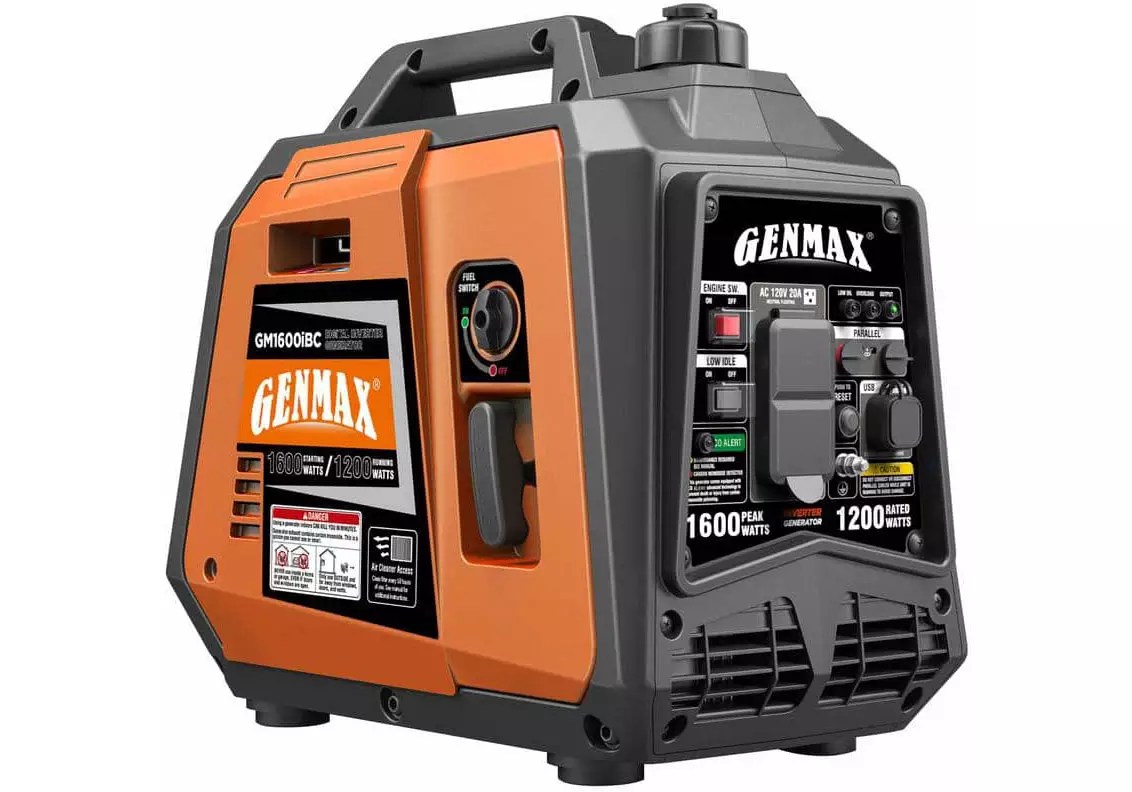Genmax GM1600iBC Quiet 1200/1600W Inverter Generator