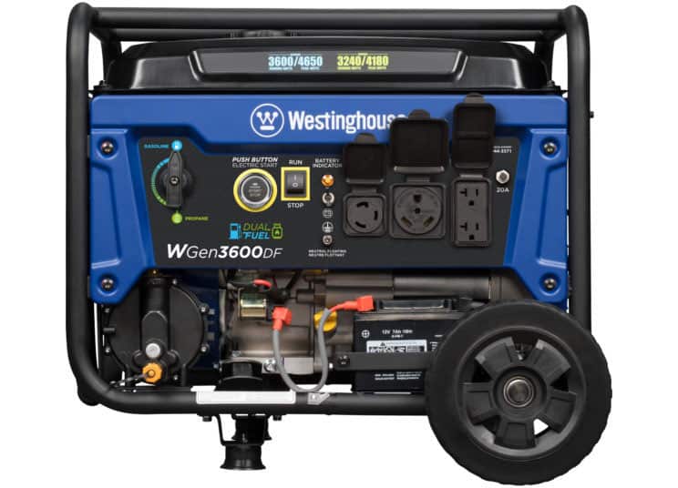 Westinghouse WGen3600DF 4650W Dual Fuel Generator