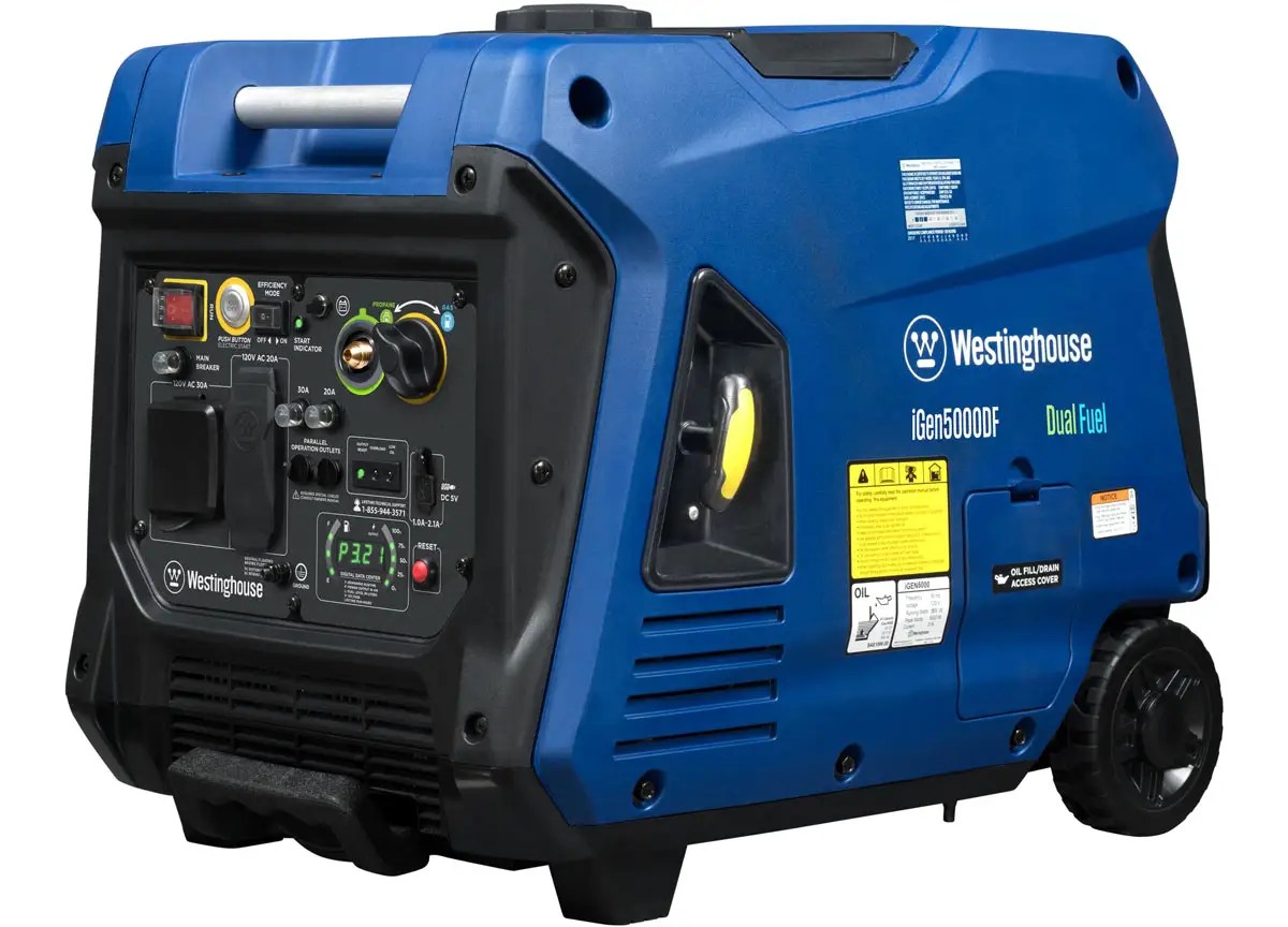 Westinghouse iGen5000DF Quiet Dual Fuel Inverter Generator