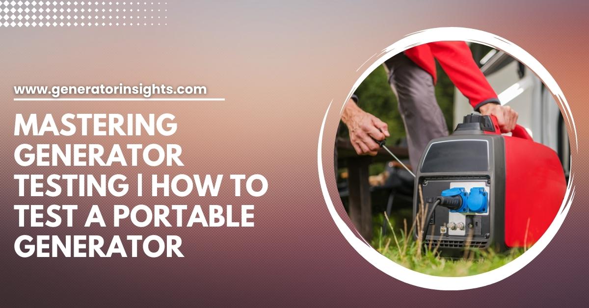How To Test A Portable Generator - Comprehensive Guide 2024 GI