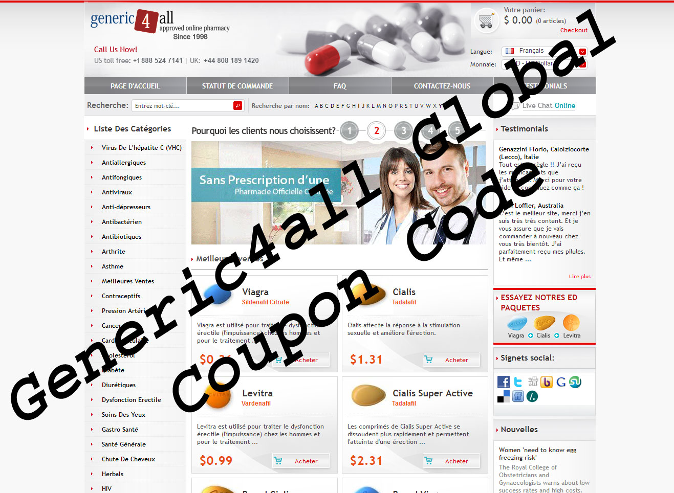Generic4all Coupon Generic4all Global Discount