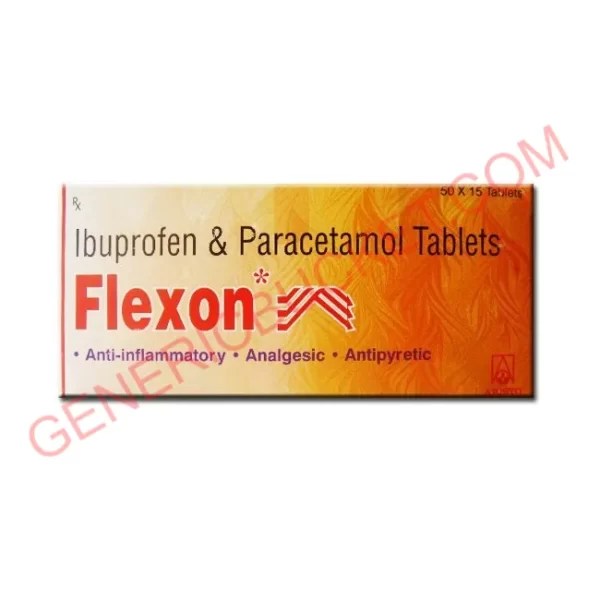 Flexon Tablet Ibuprofen (400mg) + Paracetamol (325mg) genericbucket