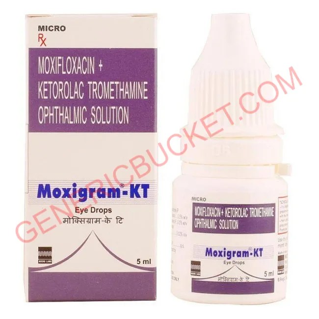 Moxigram KT Eye Drop Ketorolac /Moxifloxacin (0.5 ) genericbucket