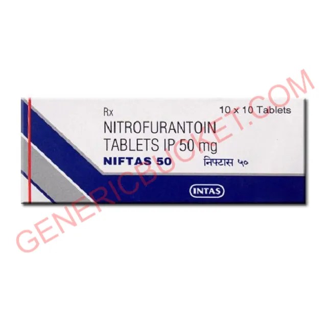 Niftas 50MG Tablet Nitrofurantoin (50mg) genericbucket