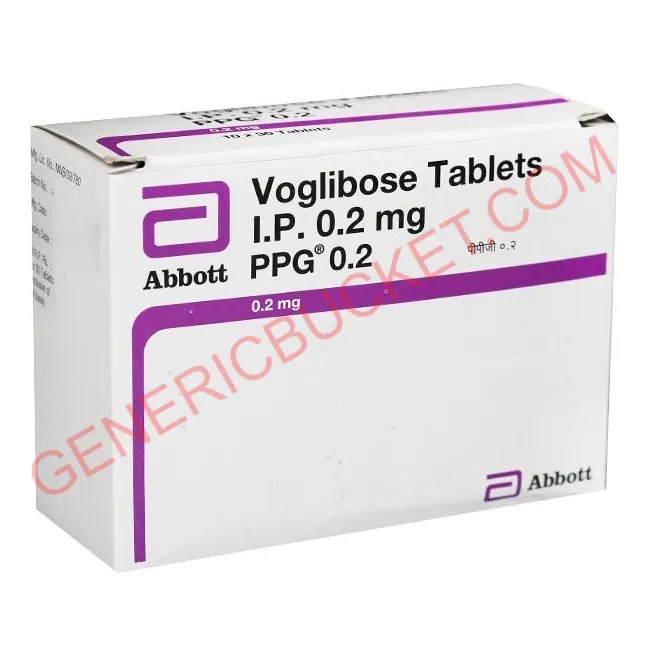 PPG 0.2mg tablet Voglibose (0.2mg) Genericbucket