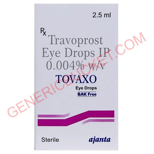 Tovaxo Eye Drop Travoprost (0.004 w/v) genericbucket