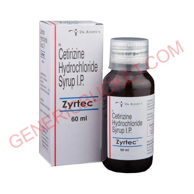 Zyrtec syrup Cetirizine (10mg/ml) genericbucket