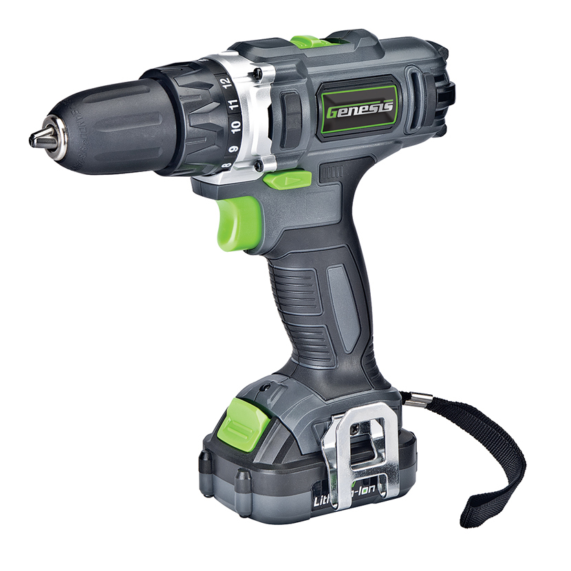 12V LithiumIon Cordless Drill/Driver Genesis Power Tools