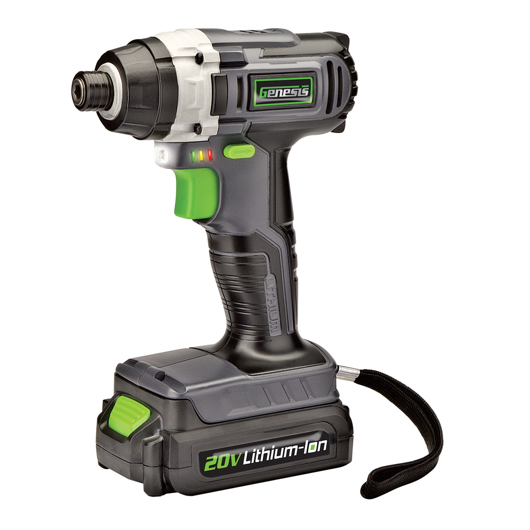 20V LithiumIon Impact Driver Genesis Power Tools
