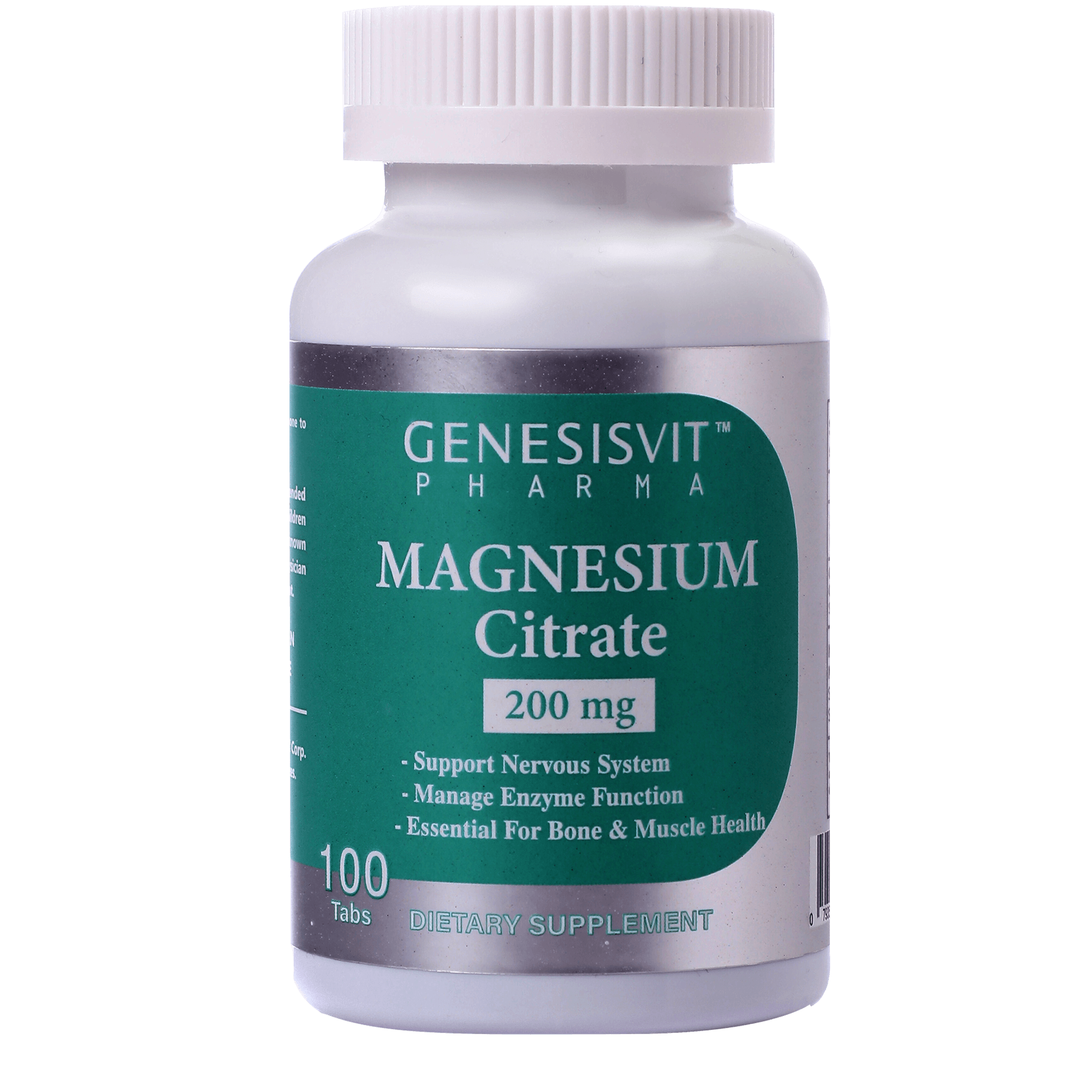 Genesisvit Pharma Magnesium Citrate, 200 mg, 100 tabs Genesisvit Pharma