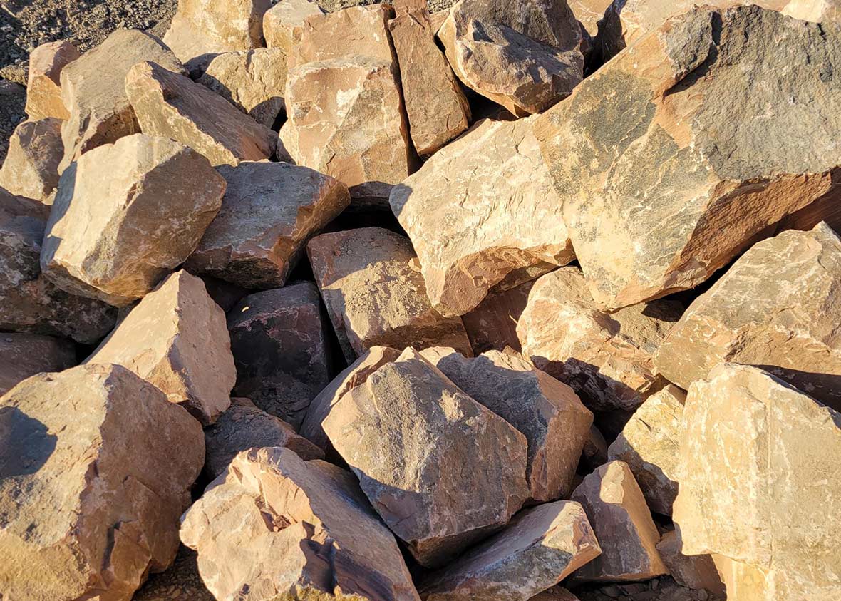 Rock Sandstone Boulders 24 ft. Geneva Rock Products