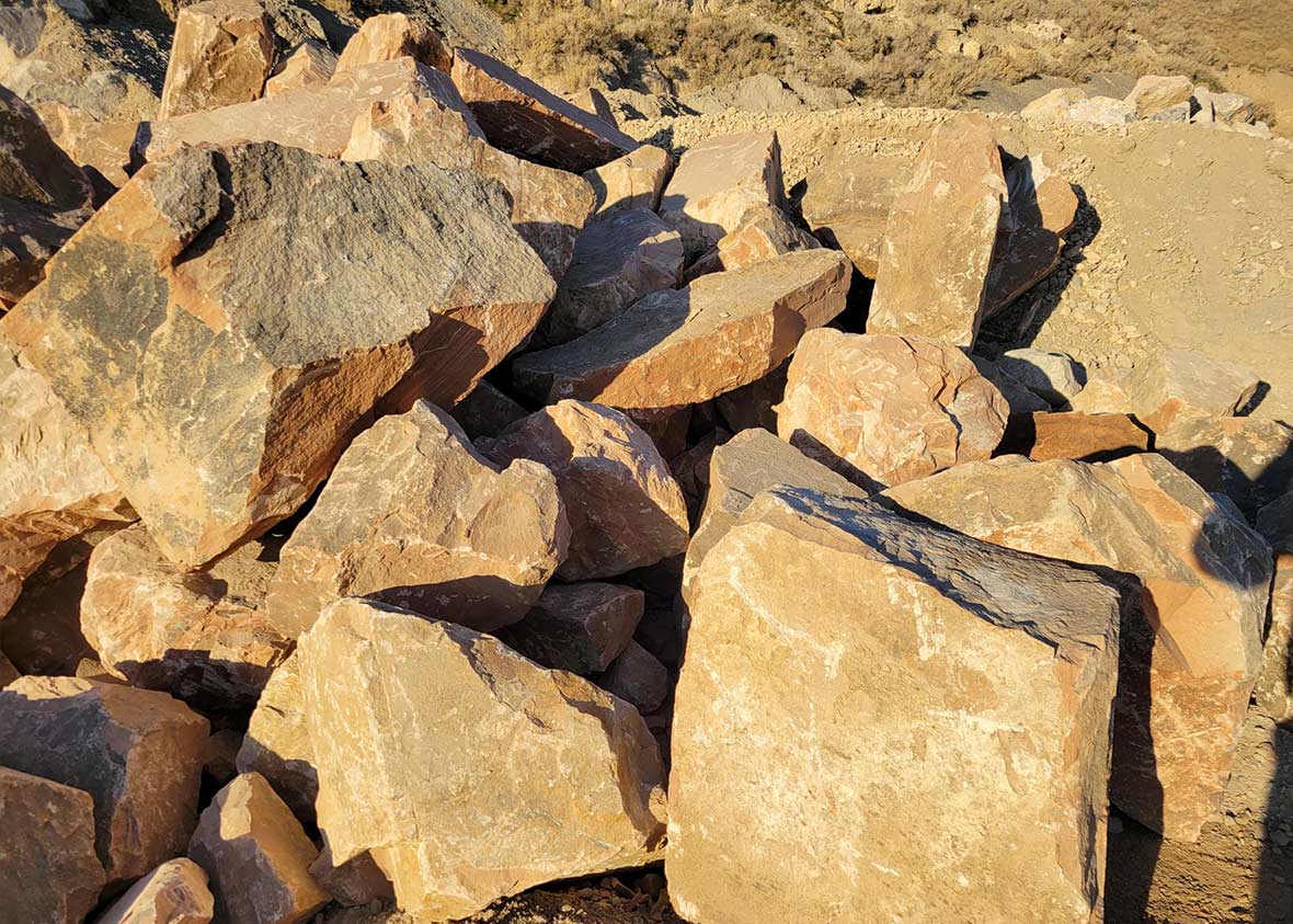 Rock Sandstone Boulders 24 ft. Geneva Rock Products
