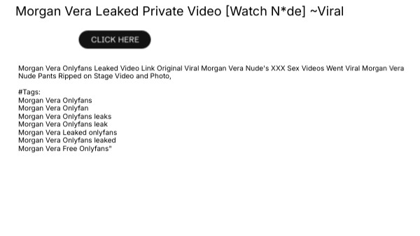 Morgan Vera Leaked Private Video [Watch N*de] ~Viral