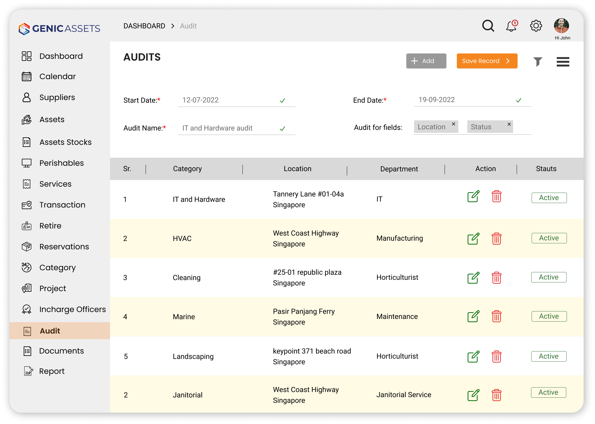 Audits Calibration Management Software Genic Assets