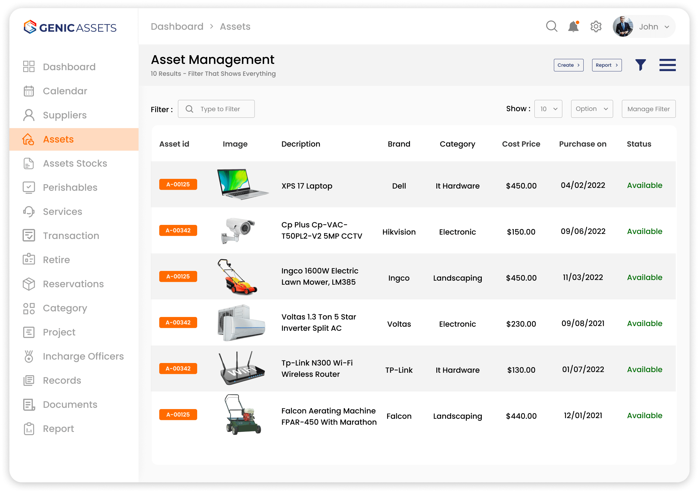 Customer Care Asset Management Software Genic Assets
