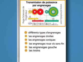Transmission de puissance par engrenages Transmission de puissance par engrenages