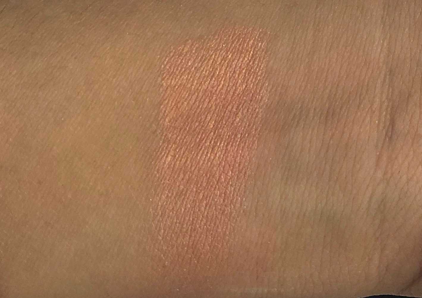 Swatch on hand of Chanel Les Tissages Tweed Beige blush 