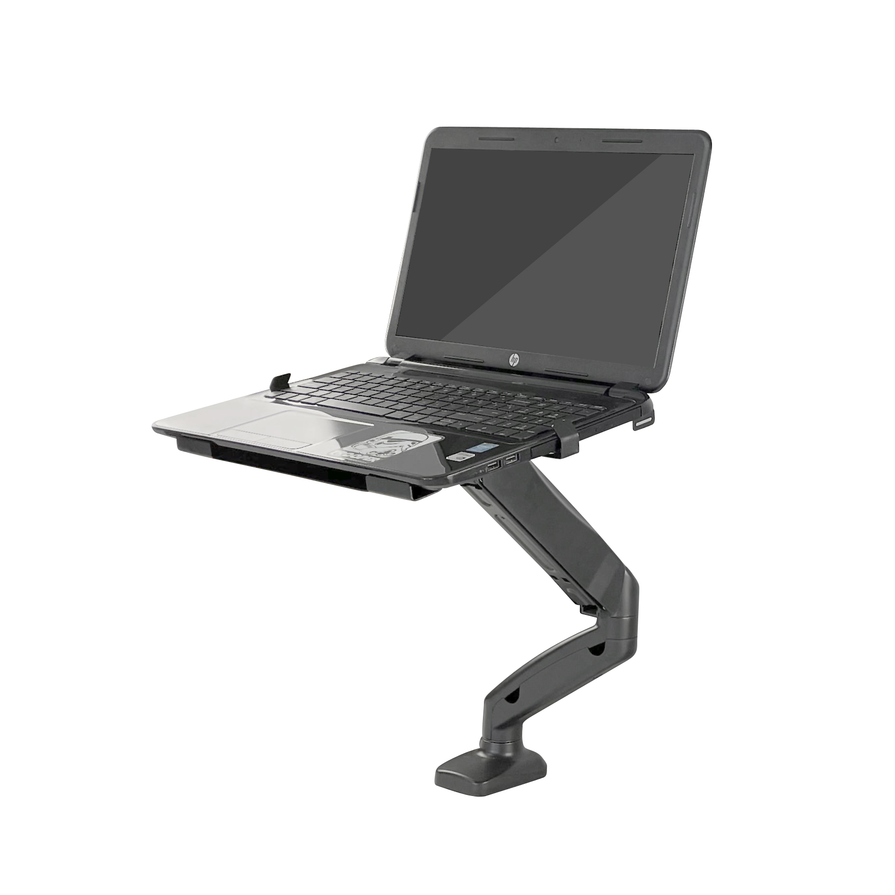 Monitor Arm With Laptop Stand 2in1 Monitor Arm Laptop Mount Stand Gas Spring Height Adjustable for