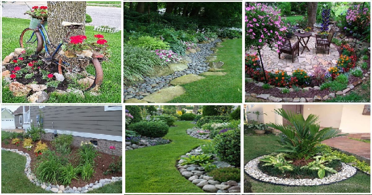 11 Amazing Edging Ideas With Pebbles And Rocks Genmice