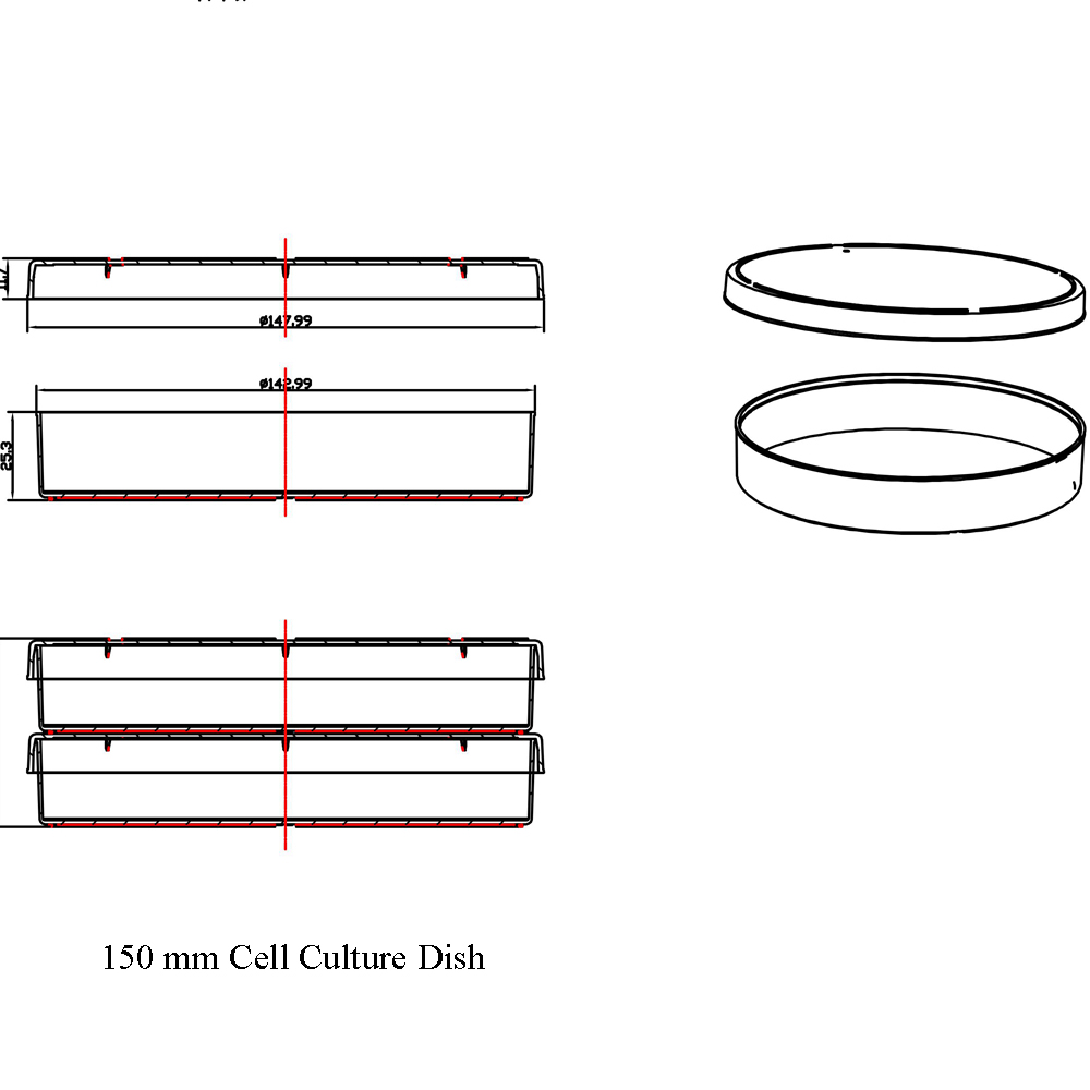 150 cm Petri Dish GenObeDia