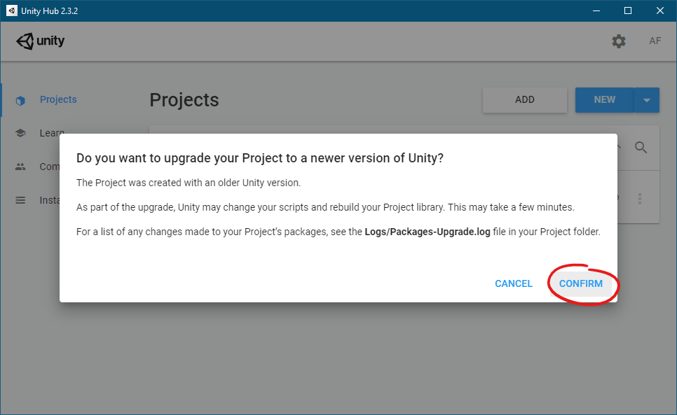 How to Update a Project's Unity Version Genoma Games