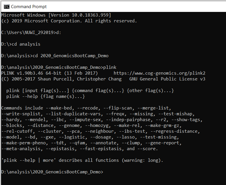 Chapter 4 PLINK Software for genomic analyses Genomics Boot Camp