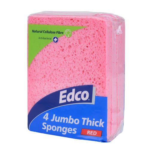 EDCO Jumbo Thick Sponges 4pk Gensan Hygiene