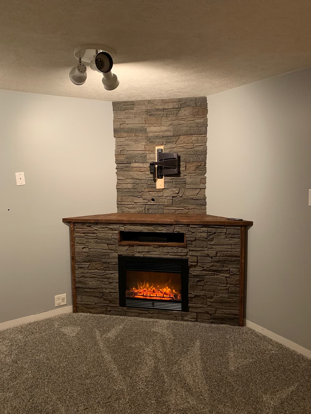 Dave’s DIY Faux Fireplace Faux Stone Fireplace Ideas GenStone