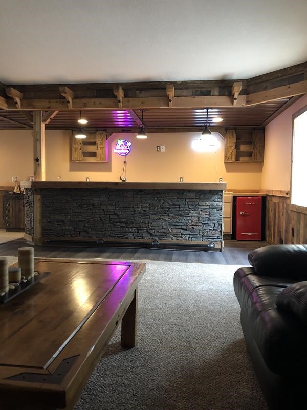 Indoor Faux Stone Bar Design DIY Bar Idea GenStone