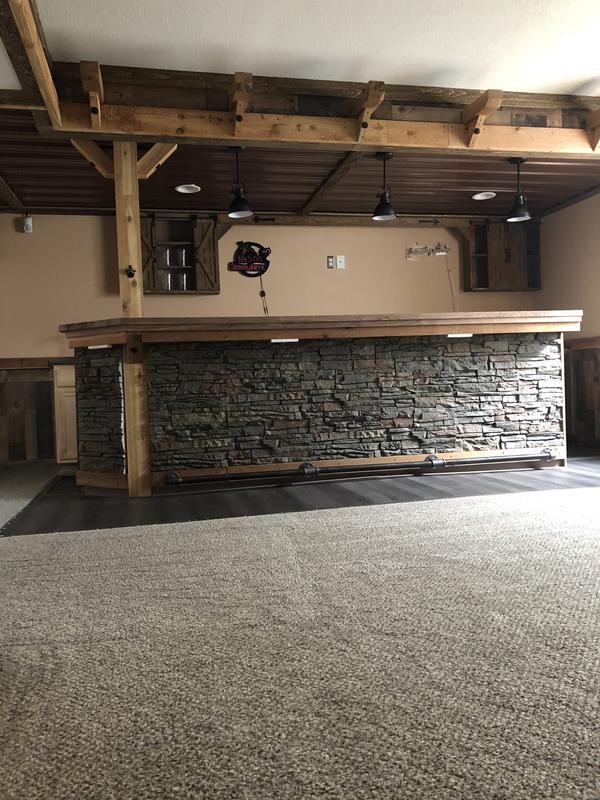 Indoor Faux Stone Bar Design DIY Bar Idea GenStone