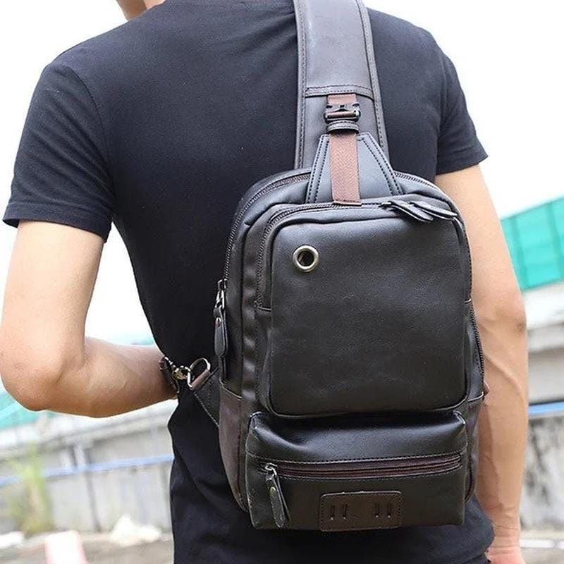 Leather Crossbody Backpack Singularis GENTCREATE