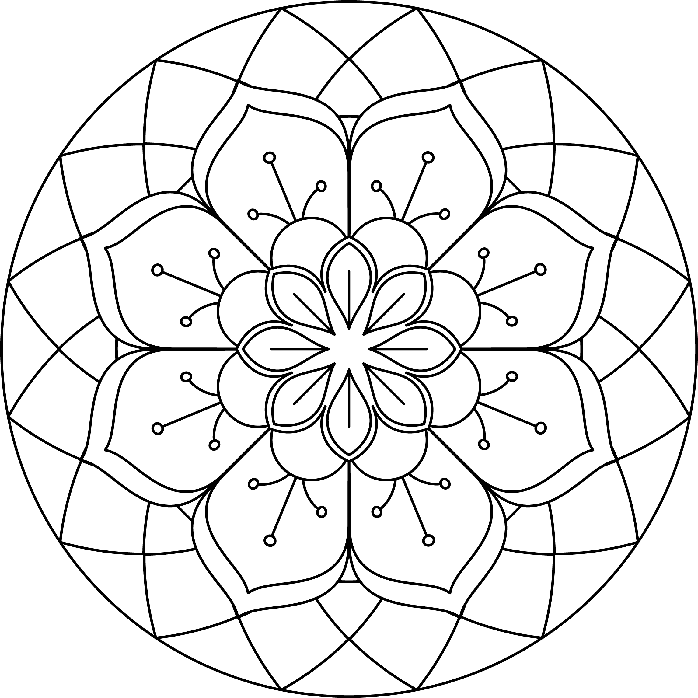 Mandala Monday 2020 04 FREE Design To Download, Print And Colour