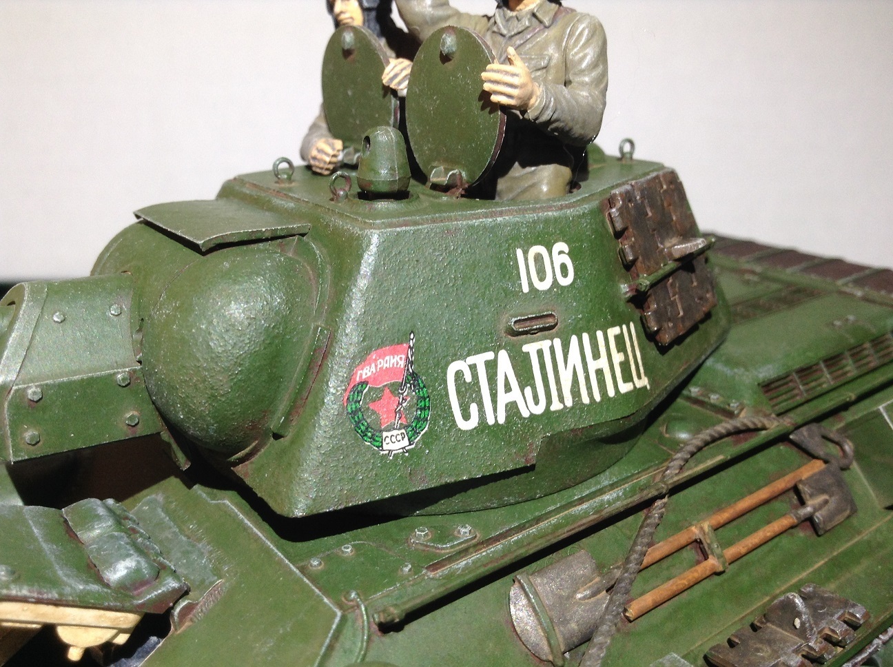 タミヤアクリルカラーで戦車を筆塗りするとこうなる 筆塗りでミリタリープラモデル製作ブログ