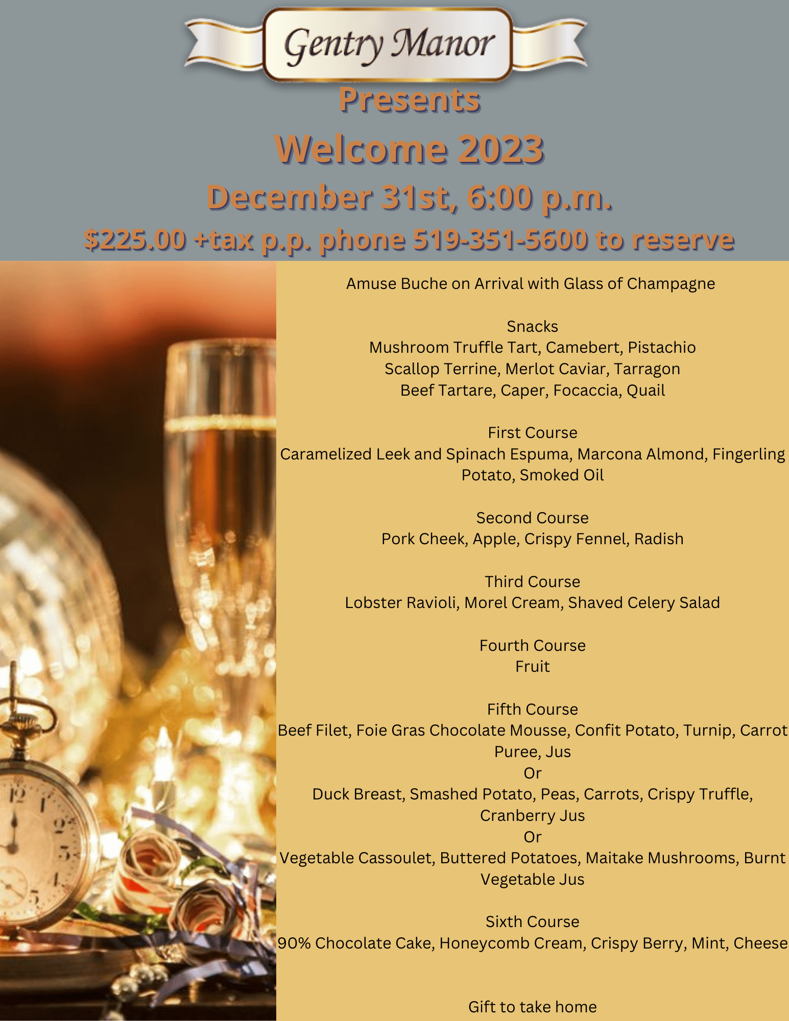 Small Plates Restaurant Gentry Manor