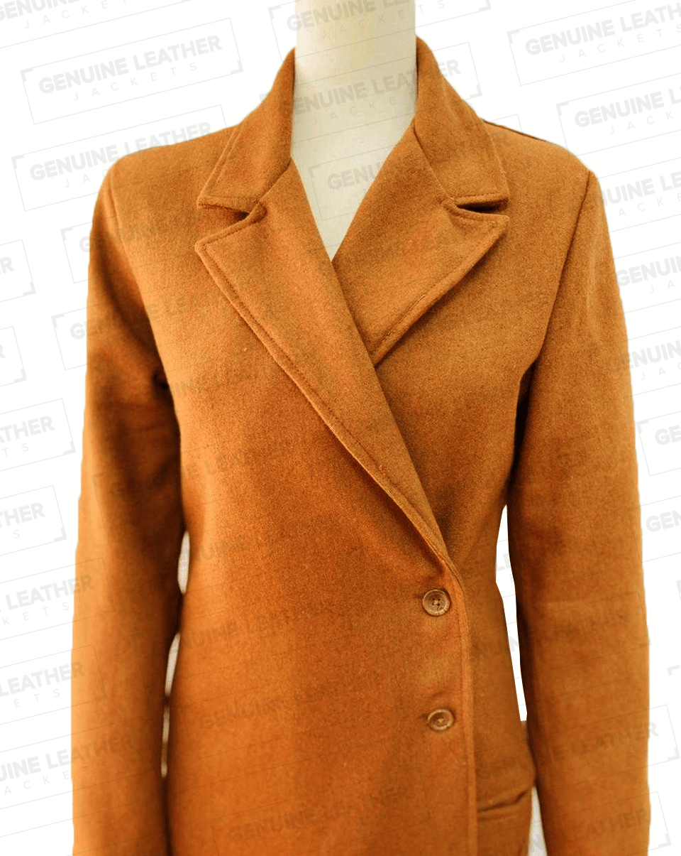 Kendall Jenner Long Brown Trench Coat GLJ