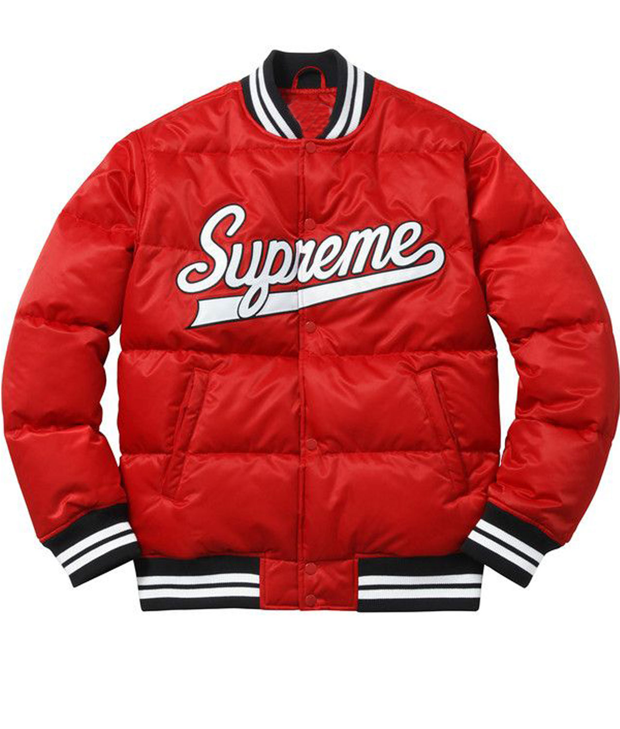 Men’s Supreme Varsity Puffer Satin Jacket GLJ