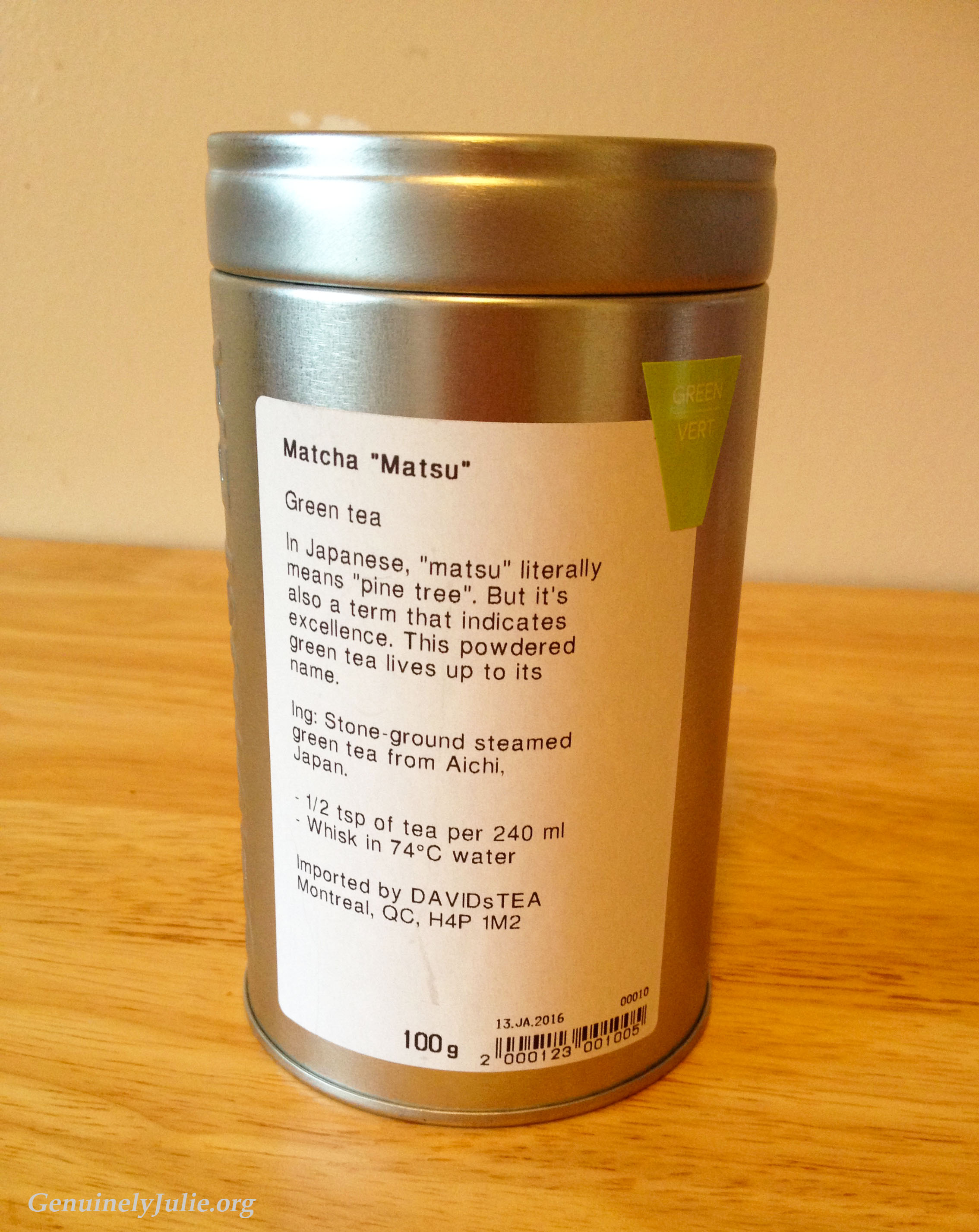 MatchaTurmeric Antiinflammatory Smoothie Genuinely Julie