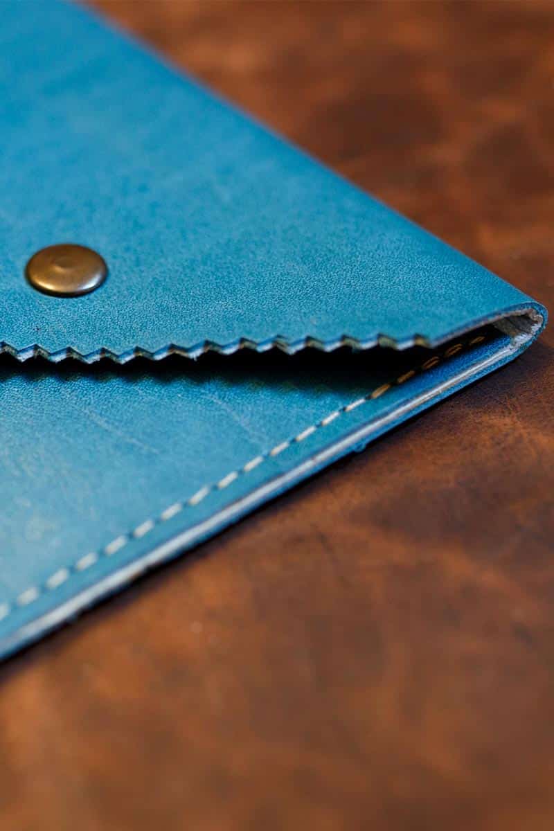 Purse Leather Envelope Genuine Strap