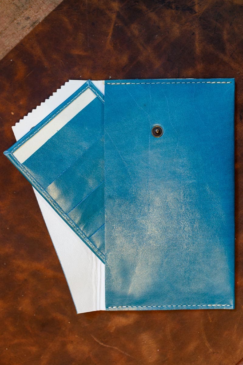 Purse Leather Envelope Genuine Strap